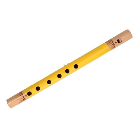 Yellow bamboo flute 30 cm
