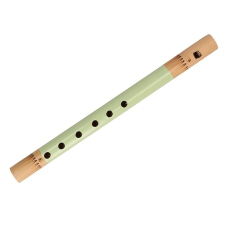 Green bamboo flute 30 cm