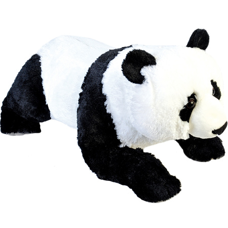 Large panda soft toy lying down 76 cm