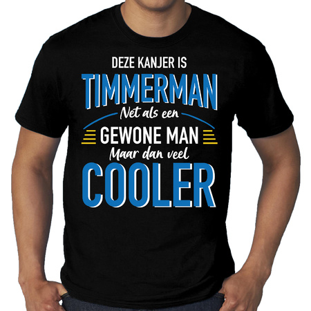 Grote maten Deze kanjer is Timmerman cadeau t-shirt zwart voor heren