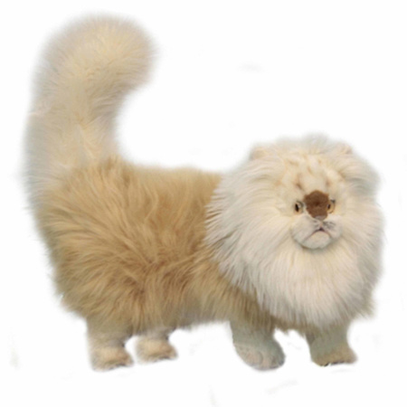 Levensechte Hansa pluche perzische kat knuffel beige 45 cm