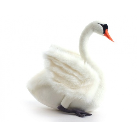 Plush white swan 45 cm