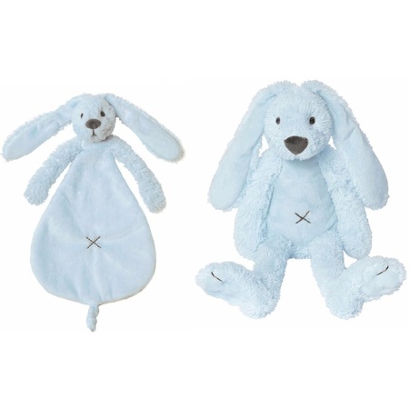 Happy Horse Richie bunny light blue cuddle cloth and toy 