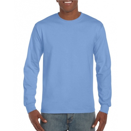Zee blauwe t-shirts lange mouwen top kwaliteit