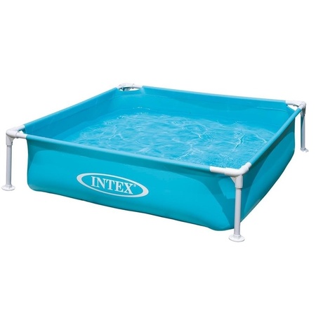 Intex zwembad Mini frame 122 x 122 cm inclusief voetenbadje