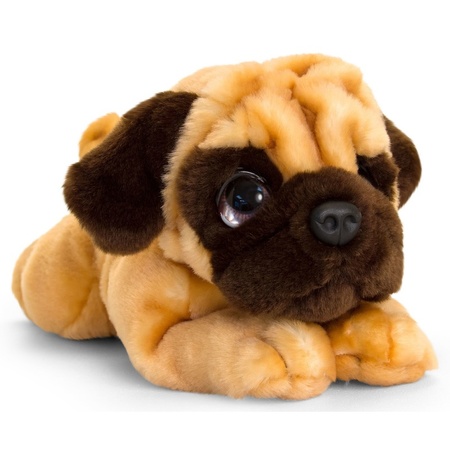 Beweging Vochtigheid Brawl Keel Toys pluche bruine Mopshond honden knuffel 32 cm bestellen voor €  17.99 bij het Knuffelparadijs