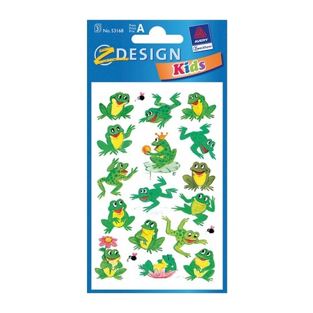 Frog stickers 3 sheets