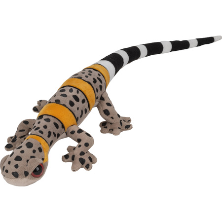 Soft toy cuddle animals Gecko Lizard - pluche fabric - premium quality - beige/yellow - 62 cm