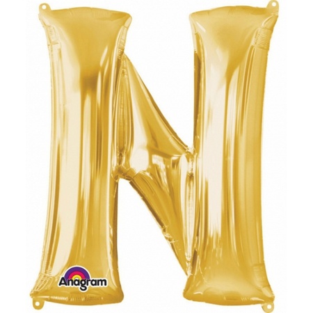 Republiek eindeloos nietig Naam versiering gouden letter ballon N bestellen voor € 7.99 bij het  Knuffelparadijs