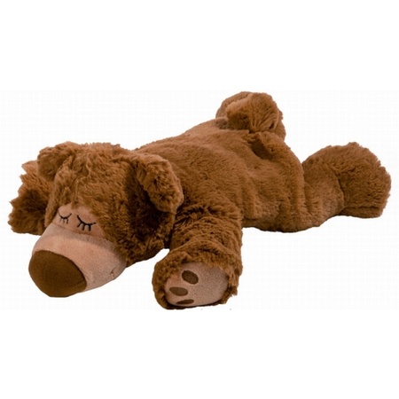 Microwave heatpack brown bear cuddle toy 32 cm