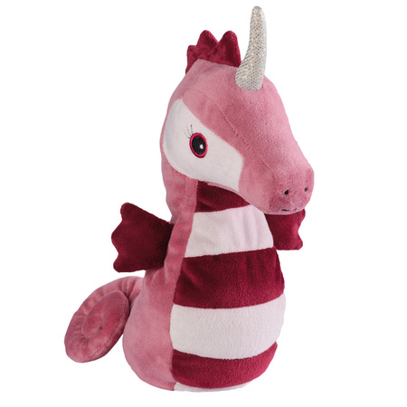 Microwave heatpack fantasy see unicorn/seahorse pink cuddle toy 40 cm