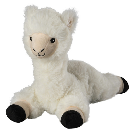 Alpaca speelgoed artikelen opwarmbare lama/alpaca knuffelbeest  37 cm