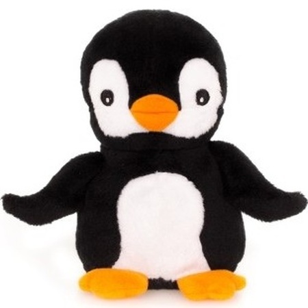 Warme knuffel kruik pinguin 13 cm