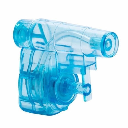 Voordelige mini waterpistooltjes blauw 3x
