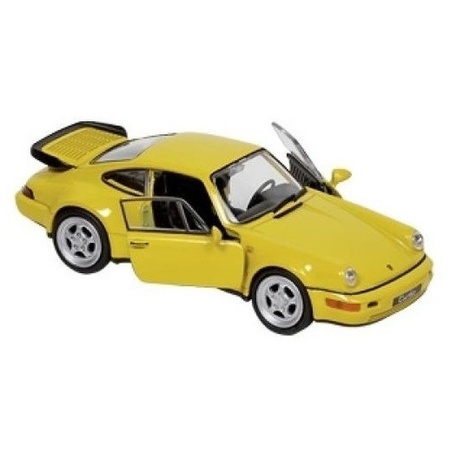 Model car Porsche 964 Carrera yellow 1:34