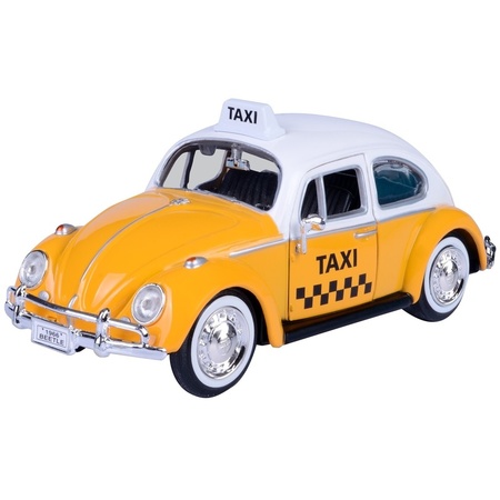 Modelauto Volkswagen Kever taxi 1:24