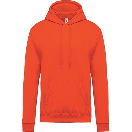 Oranje sweater/trui hoodie voor meisjes