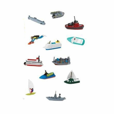 Plastic boats set