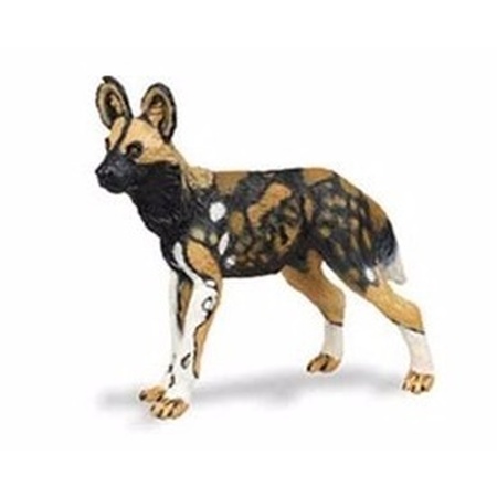 Plastic speelgoed figuur Afrikaanse wilde hond 9 cm