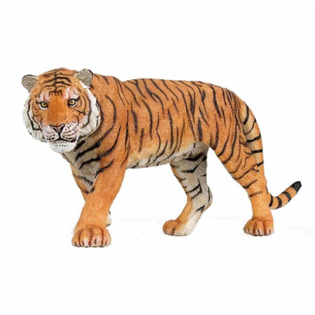 Plastic speelgoed dieren figuren setje tijgers familie van moeder en kind