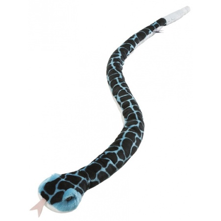 Speelgoed pluche blauwe slang 152 cm