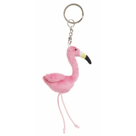 Pluche Flamingo key ring 6 cm