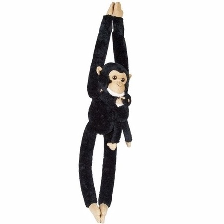 Formuleren lever Handelsmerk Pluche hangende chimpansee met baby knuffel 84 cm bestellen voor € 24.99  bij het Knuffelparadijs