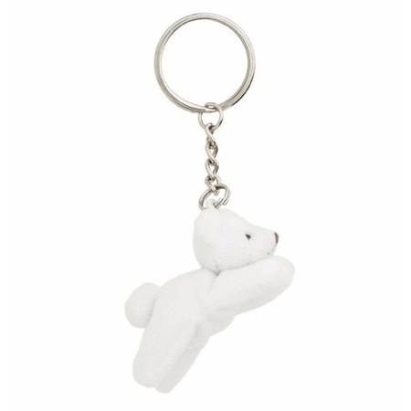 Polar bear key ring 6 cm