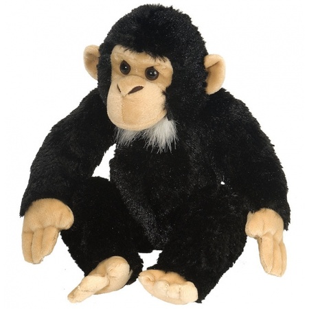 Speelgoed knuffel chimpansee 30 cm