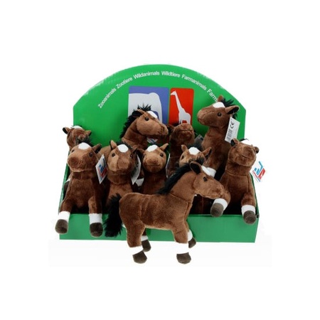 Speelgoed knuffel paard 24 cm