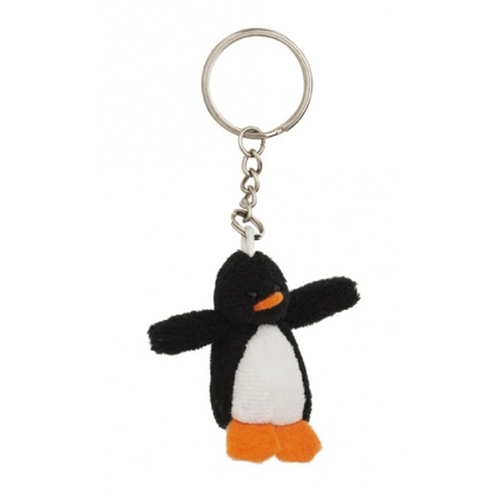 Pluche pinguin knuffel sleutelhangers 6 cm