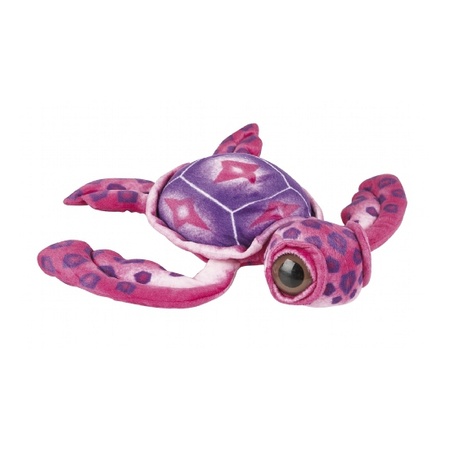 Kinderknuffel schildpad roze 39 cm