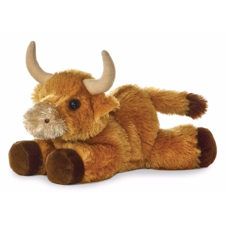 Plush bull/cow cuddle soft toy 20 cm