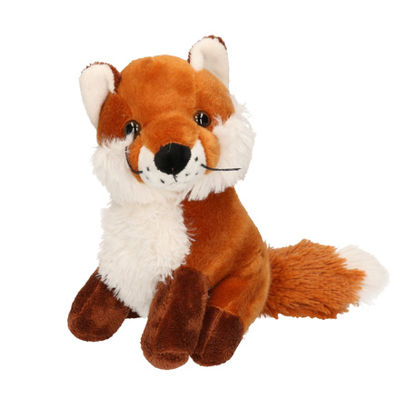 Plush cuddly fox sitting 20 cm