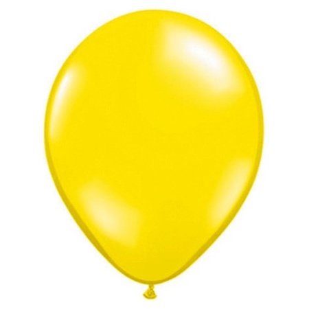 Ballonnen 10 stuks citroen geel Qualatex