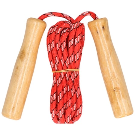 Ed skipping rope with wooden handles 236 cm