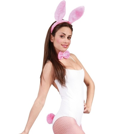 Roze bunny/konijnen verkleedsetje voor dames