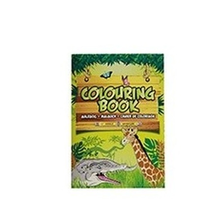 Safari animals theme A4 coloring book 24 pages