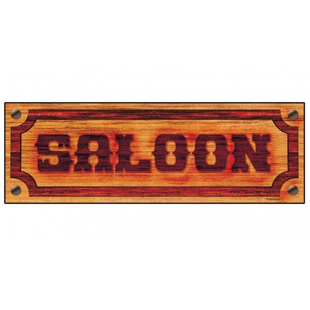Western saloon bordje