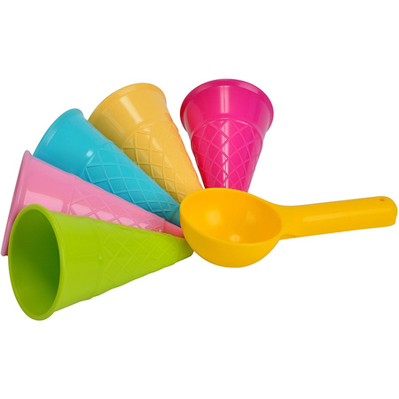 Toy sand molds ice cream 6-pieces