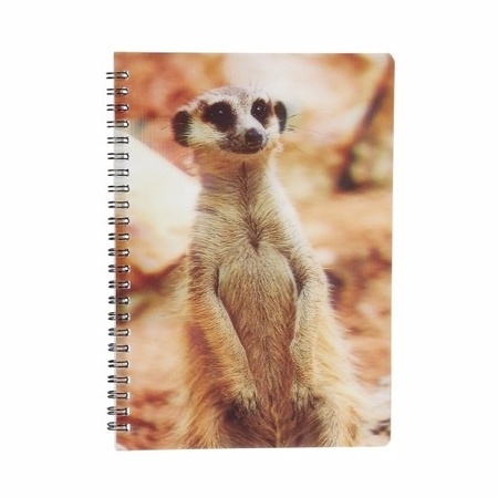 Meerkat animal notebook 3D 21cm