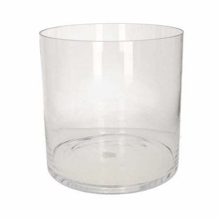 Bedachtzaam werper Zonnig Transparante home-basics cylinder vaas/vazen van glas 30 x 30 cm bestellen  voor € 43.99 bij het Knuffelparadijs