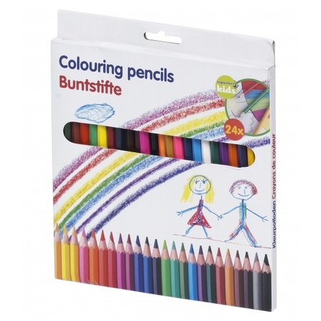 Jongens kleurboek met kleurpotloden set 