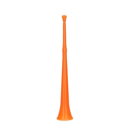 Vuvuzela - grote blaastoeter - oranje - kunststof - 48 cm