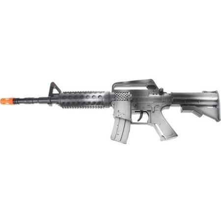Black automatic toy gun 46 cm for boys